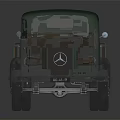 Green Mercedes-Benz Vintage Truck Model With Open Cargo Bed And Classic Design