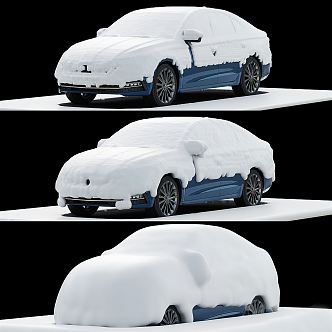 Hyundai Car Snow Car 3d model