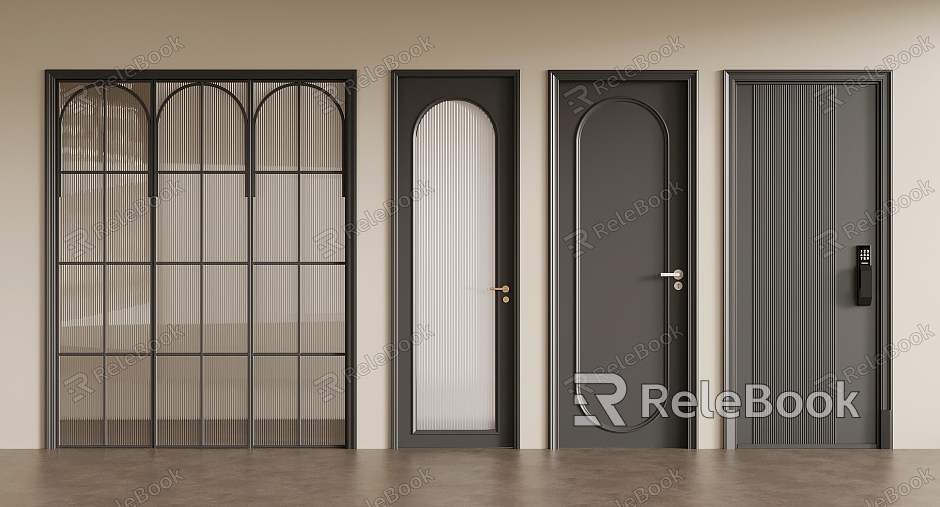 French swing door model