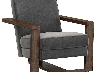 Nordic Log Leisure Chair 3d model