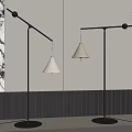 Floor lamp fishing lamp decorative lamp 3d model