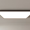Modern Square Ceiling Light With Black Frame And White Light Surface 3d model