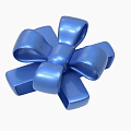 Blue Bow Decorative Ornament Set for Home Tabletop Decoration 3d model