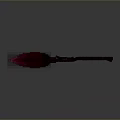 Red Decorative Long Handle Kitchen Utensil With Intricate Pattern Design