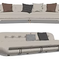 Modern Combination Sofa Multi-Person Sofa Three-Person Sofa 3d model