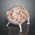 Cartoon Frog With Plump Body Spotted Pattern Big Eyes And Short Legs