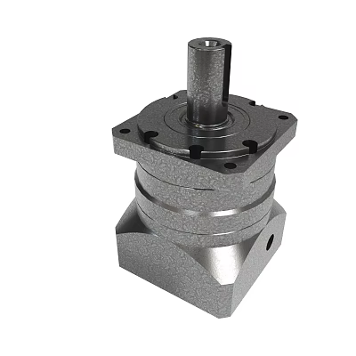 Industrial Metal Mechanical Component With Central Shaft And Mounting Holes 3d model