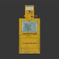 Yellow Commercial Electricity Meter Equipment with Digital Display Panel and Sturdy Enclosure for Business Use