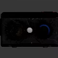 Modern Wireless Doorbell With Black Body Blue Antenna And Home Security Design