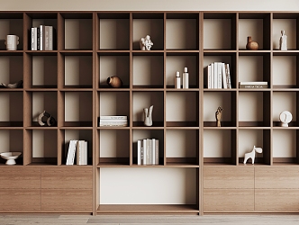 Quiet bookcase bookshelf 3d model