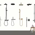 Shower combination 3d model