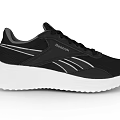 Reebok Black And White Mesh Sneakers With White Sole And Brand Logo