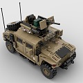 Lego toy building blocks armored car troop carrier 3d model