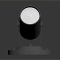 Modern Black Metal Spotlight Fixture with Stable Base Stand for Home Interior Lighting