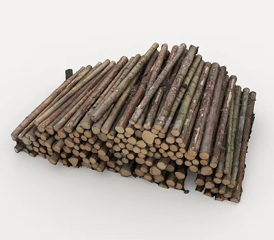 Logging pile 3d model