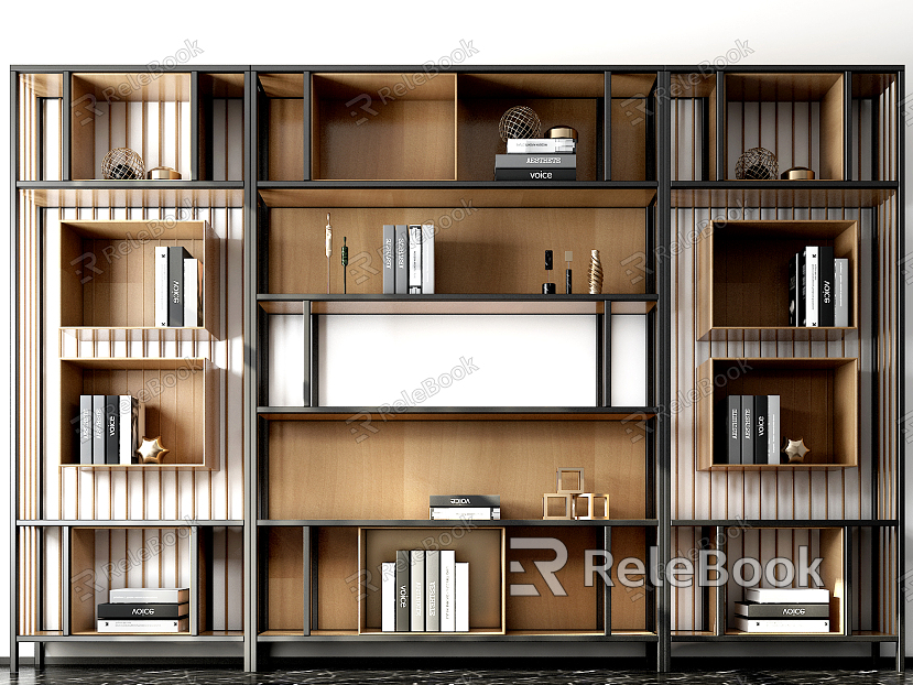 Modern Bookcase Decorative Cabinet Combination Display Cabinet Shelf Combination Cabinet Decorative Cabinet model