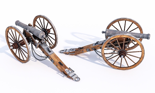 Modern Cannon Military Weapon Old Cannon 3d model