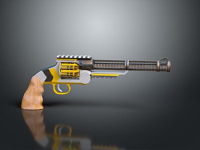 Tactical revolver pistol semi-automatic pistol automatic pistol 3d model