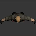 3D Character Design Of Bald Male With Dark Shirt Black Pants Brown Boots And Gloves