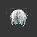 White Long Hair Wig Design with Fringe and Silky Texture