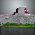 vintage train steam train train carriage locomotive head steam car carriage train vehicle 3d model