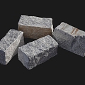 Stone Brick Square Stone Lime Brick Stone Brick Landscape Stone 3d model