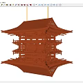 Ceiling lamp chandelier wall lamp simple lamp 3d model