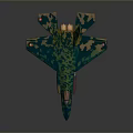 Camouflaged Space Shuttle Design With Aerospace Features And Details