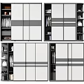 Modern Wardrobe Design With Sliding Doors Hanging Sections And Storage Spaces 3d model