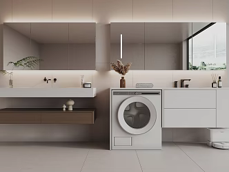 Modern bathroom cabinet 3d model