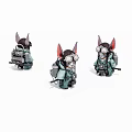 Virtual Character Anime Game Character Mouse Warrior 3d model