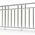 Modern Stainless Steel Railings With Vertical Bars For Safety And Decoration