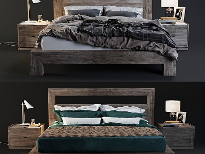 Double bedding 3d model