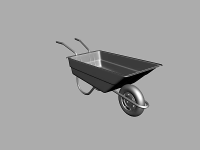 Modern cart props 3d model