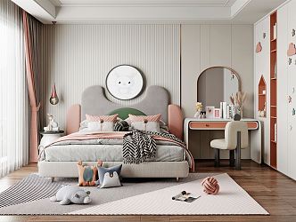 Modern Children's Room Girls Children's Room 3d model