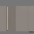Modern Minimalist Hinged Door With Smooth Surface For Interior Design By Poliform 3d model