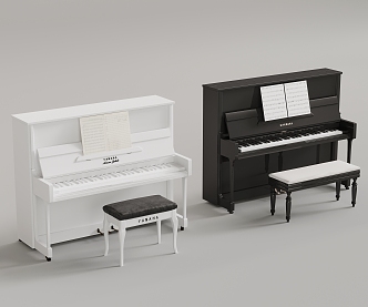 Modern Piano 3d model