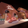 Modern Liquor and Tobacco Store Interior With Well Arranged Wine Racks And Cigarette Displays