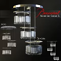 Baccarat Modern Crystal Chandelier Collection with Multiple Tier Elegant Luxury Design