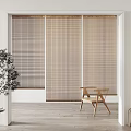New Chinese-style roller shutter partition 3d model