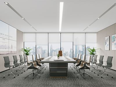 Modern Meeting Room Meeting Table and Chair model