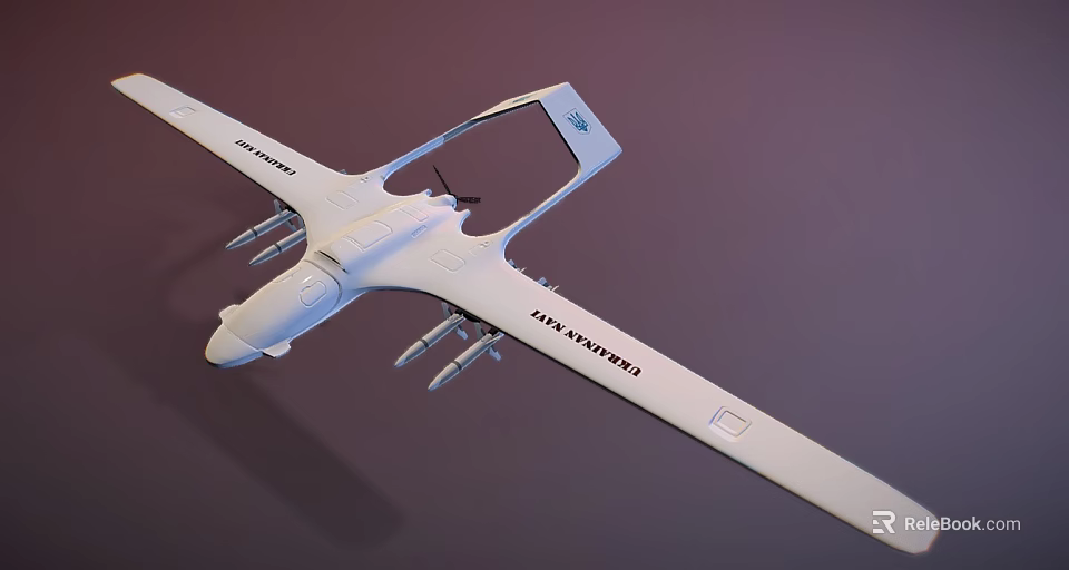 White DJI Drone Model Featuring Extended Wings And Propellers Design 3d model