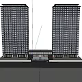 Modern Sales Office Building Sales Office 3d model