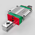 HIWIN Linear Guide Rail with Red Green Silver Slider and Precision Structure
