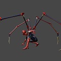 steel spiderman 3d model