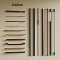 Modern Cabinet Drawer Handles In Various Metal And Wooden Styles For Home Furniture