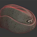 Green Wool Hat With Eagle Badge And Insignia For Daily Life Use