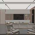 Modern Living Room Interior Design With White Sofa Wooden Elements Fireplace TV Wall And Rug