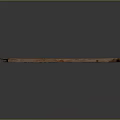 Three Long Stone Wood Carved Decorative Strips Featuring Detailed Patterns
