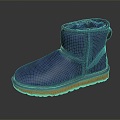 Modern Boots Low-top Leather Shoes Cotton Boots Snow Boots 3d model